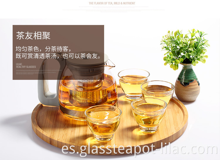 Clear Glass Tea Pot 10